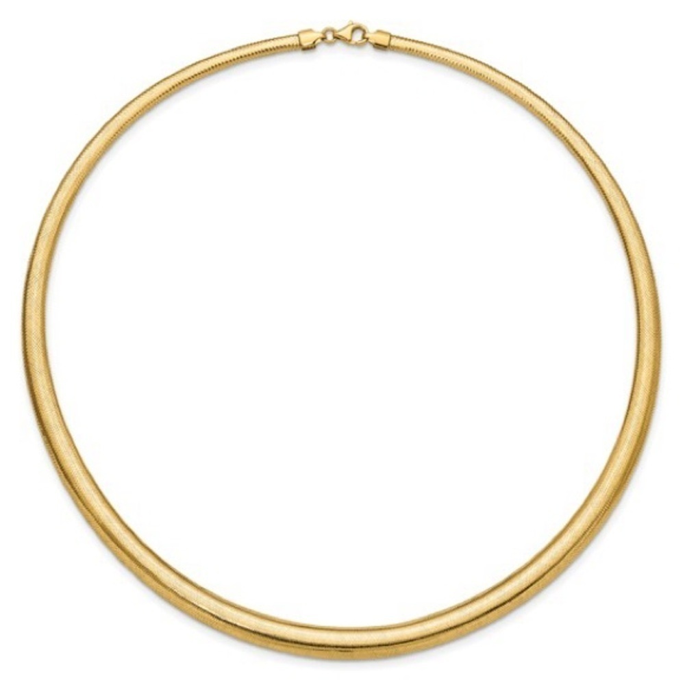 Brand New 14k Gold Mesh Necklace. 18.5 inches long